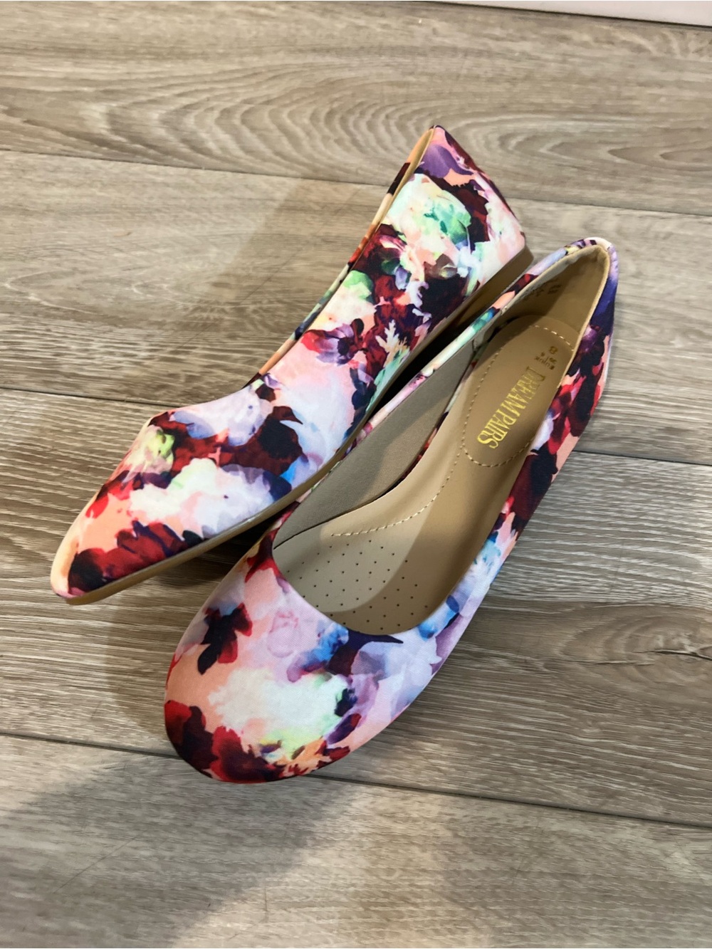 Dream Pairs Floral Print Ballet Flats Multicolor Size 8 Brand New - Picture 5 of 6